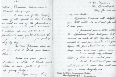 Letter of Ahmet Robenson to his half-sister, Gertrude Eisenmann.